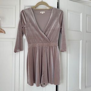 Silence + Noise Velvet Romper